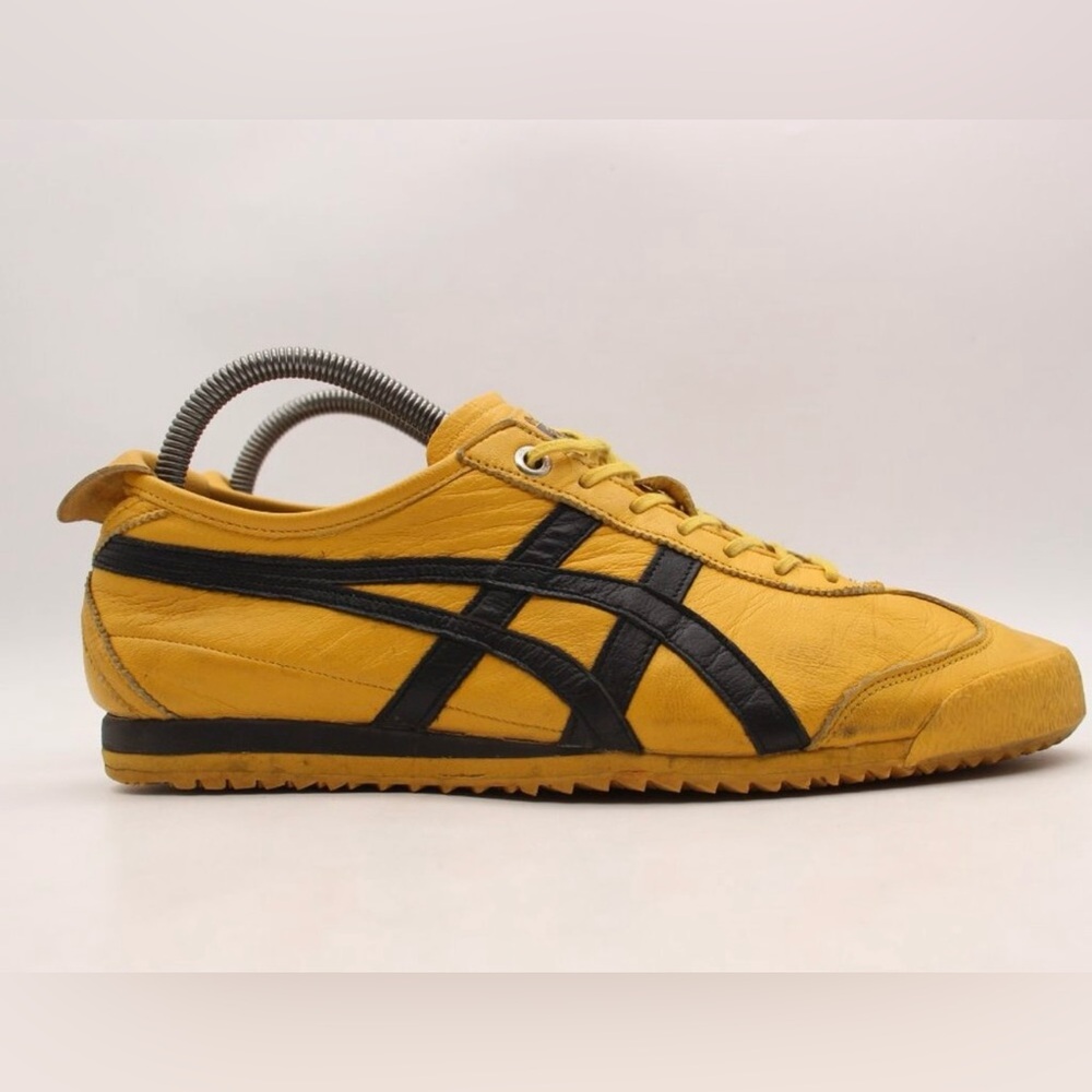 Onitsuka Tiger by Asics Men's Yellow and Black Sneakers - Picture 3 of 7